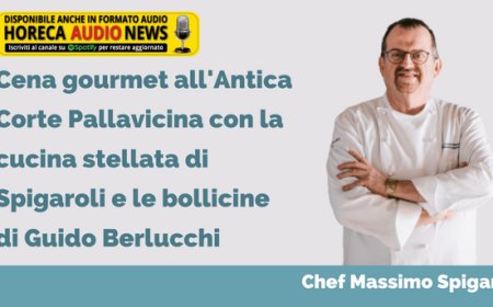 Cena gourmet all'Antica Corte Pallavicina con la cucina stellata di Spigaroli e le bollicine di Guido Berlucchi