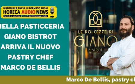 Nella Pasticceria Giano Bistrot arriva il nuovo pastry chef Marco De Bellis