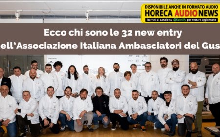 Ecco chi sono le 32 new entry dell’Associazione Italiana Ambasciatori del Gusto
