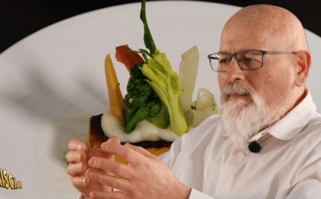 Antonio Chiodi Latini a Striscia la notizia con la “Zucca in bagna piemontese”