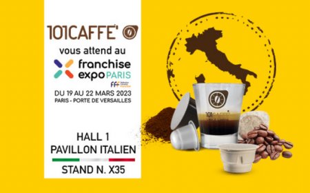 101CAFFE' tra i protagonisti del Franchising Expo Paris