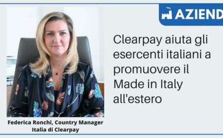 Clearpay aiuta gli esercenti italiani a promuovere il Made in Italy all'estero