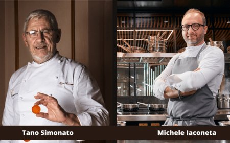 Cena a 4 mani al "Tano passami l’olio" con Tano Simonato e Michele Iaconeta