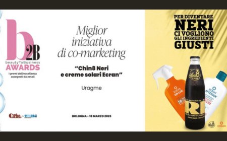 Chin8 Neri e Solari Ecran-Uragme premiati al Cosmoprof 2023