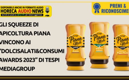 Gli Squeeze di Apicoltura Piana vincono ai “DolciSalati&Consumi Awards 2023” di Tespi Mediagroup