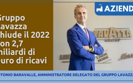Gruppo Lavazza chiude il 2022 con 2,7 miliardi di euro di ricavi