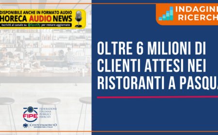 Oltre 6 milioni di clienti attesi nei ristoranti a Pasqua