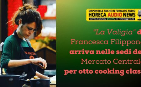 "La Valigia" di Francesca Filippone arriva nelle sedi del Mercato Centrale per otto cooking class