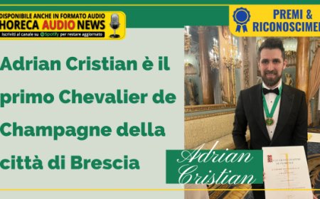 Adrian Cristian è il primo Chevalier de Champagne della città di Brescia