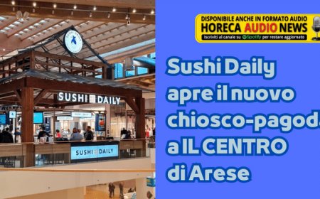 Sushi Daily apre il nuovo chiosco-pagoda a IL CENTRO di Arese