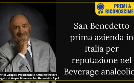 San Benedetto prima azienda in Italia per reputazione nel beverage analcolico