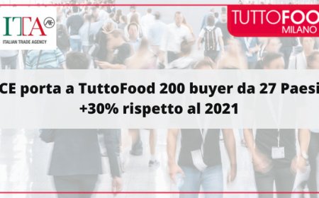 ICE porta a TuttoFood 200 buyer da 27 Paesi, +30% rispetto al 2021