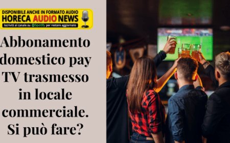 Abbonamento domestico pay TV trasmesso in locale commerciale. Si può fare?