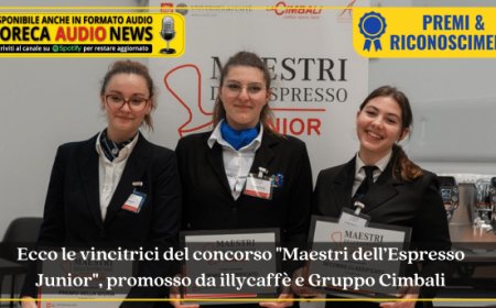 Ecco le vincitrici del concorso "Maestri dell’Espresso Junior", promosso da illycaffè e Gruppo Cimbali