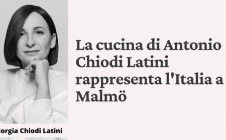 La cucina di Antonio Chiodi Latini rappresenta l'Italia a Malmö