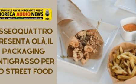 ESSEOQUATTRO presenta Olà, il packaging antigrasso per lo street food