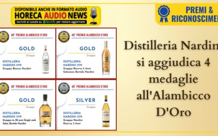 Distilleria Nardini si aggiudica 4 medaglie all'Alambicco D'Oro