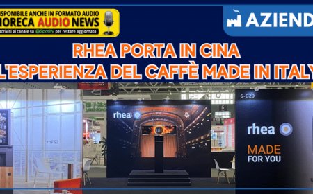 Rhea porta in Cina l'esperienza del caffè Made in Italy