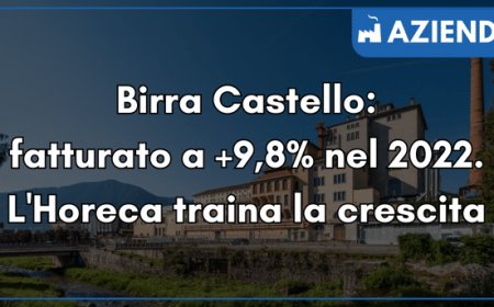 Birra Castello: fatturato a +9,8% nel 2022. L'Horeca traina la crescita