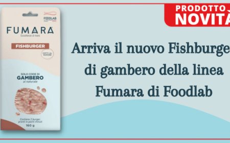 Arriva il nuovo Fishburger di gambero della linea Fumara di Foodlab