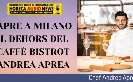 Apre a Milano il dehors del Caffè Bistrot Andrea Aprea
