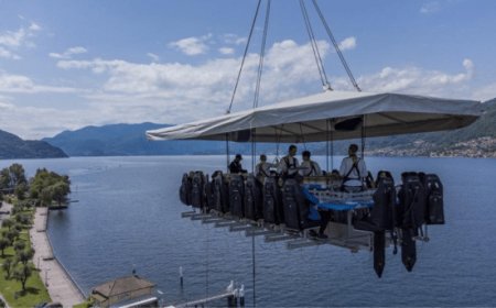 Cinquecento commensali a Dervio per il ritorno di Dinner in the sky