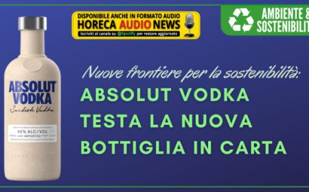 Nuove frontiere per la sostenibilità: Absolut Vodka testa la nuova bottiglia in carta