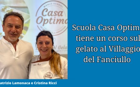 Scuola Casa Optima tiene un corso sul gelato al Villaggio del Fanciullo