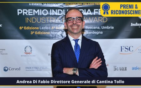 A Cantina Tollo l'Alta Onorificenza di Bilancio – Premio Industria Felix