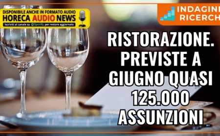 Ristorazione. Previste a giugno quasi 125.000 assunzioni