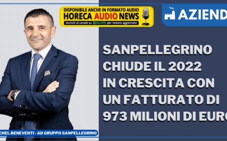 Sanpellegrino chiude il 2022 in crescita con un fatturato di 973 milioni di euro