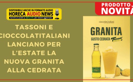 Tassoni e Cioccolatitaliani lanciano per l’estate la nuova granita alla Cedrata