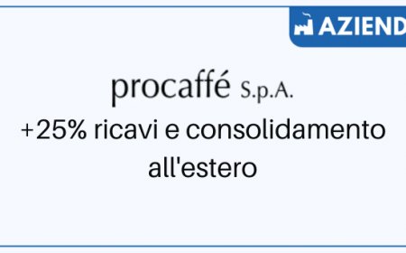 Procaffè: +25% ricavi e consolidamento all'estero