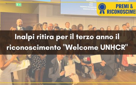 Inalpi ritira per il terzo anno il riconoscimento "Welcome UNHCR"
