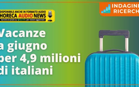 Vacanze a giugno per 4,9 milioni di italiani