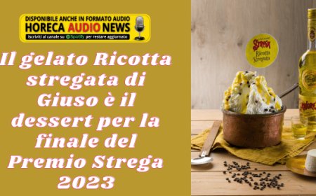 Il gelato Ricotta stregata di Giuso è il dessert per la finale del Premio Strega 2023