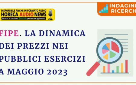 Fipe. La dinamica dei prezzi nei pubblici esercizi a maggio 2023