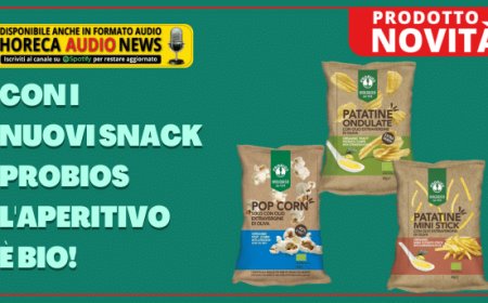 Con i nuovi snack Probios l'aperitivo è bio!