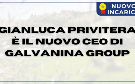 Gianluca Privitera è il nuovo CEO di Galvanina Group