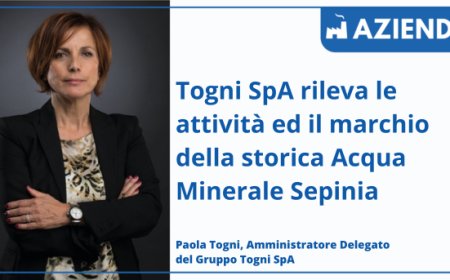 Togni SpA rileva le attività ed il marchio della storica Acqua Minerale Sepinia 