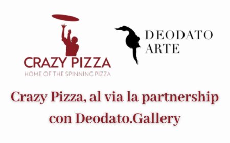 Crazy Pizza, al via la partnership con Deodato.Gallery