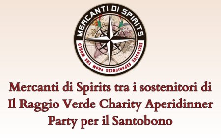 Mercanti di Spirits tra i sostenitori di Il Raggio Verde Charity Aperidinner Party per il Santobono