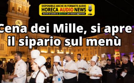 Cena dei Mille, si apre il sipario sul menù