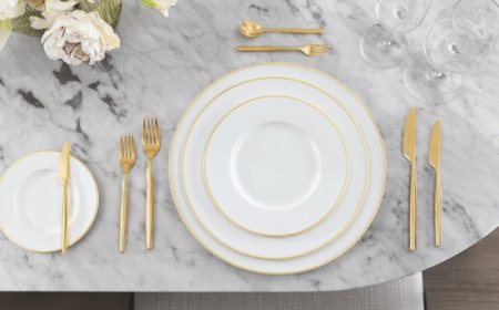 Con la collezione Château Septfontaines di Villeroy & Boch, l’oro è protagonista a tavola