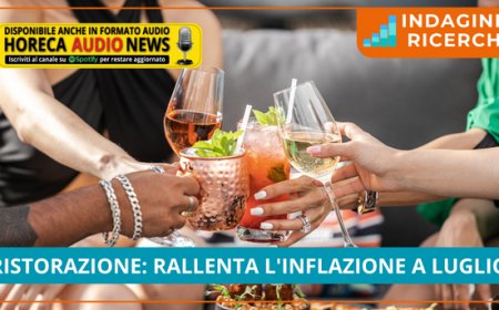 Ristorazione: rallenta l'inflazione nella dinamica dei prezzi di luglio