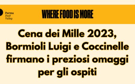 Cena dei Mille 2023, Bormioli Luigi e Coccinelle firmano i preziosi omaggi per gli ospiti