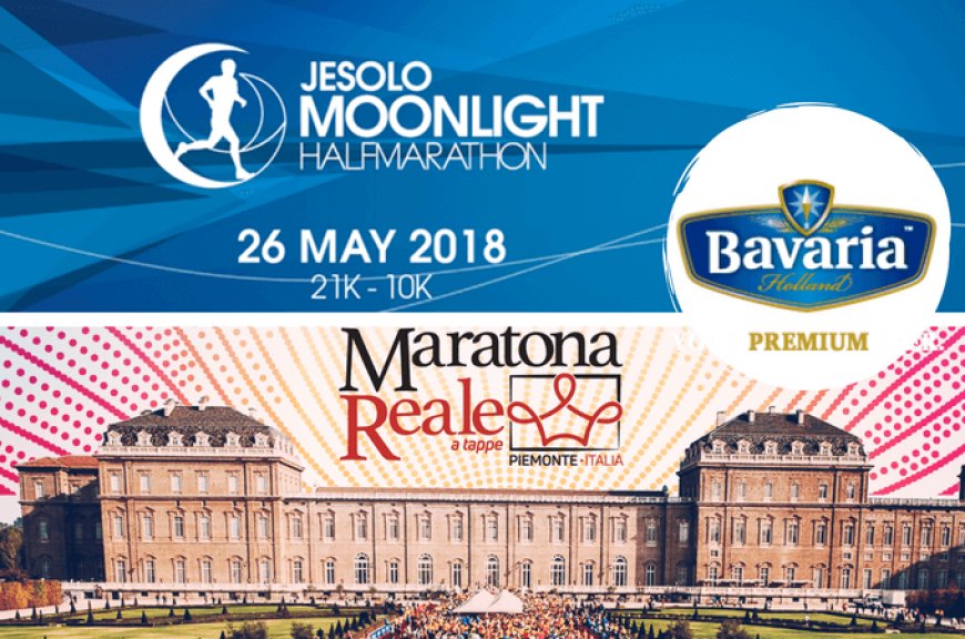 Bavaria sponsor di Jesolo Moonlight Half Marathon e della Maratona Reale