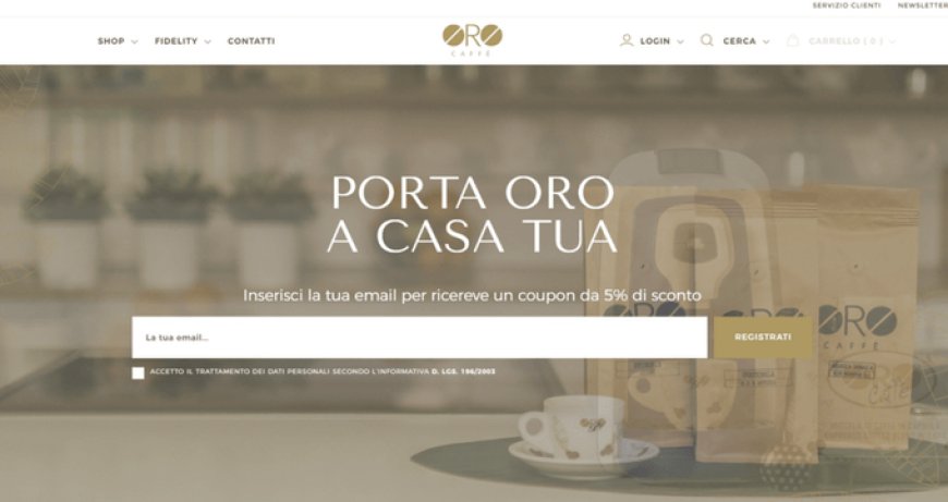 Nasce il nuovo shop di Oro Caffè, la nuova vetrina per i coffee addicted