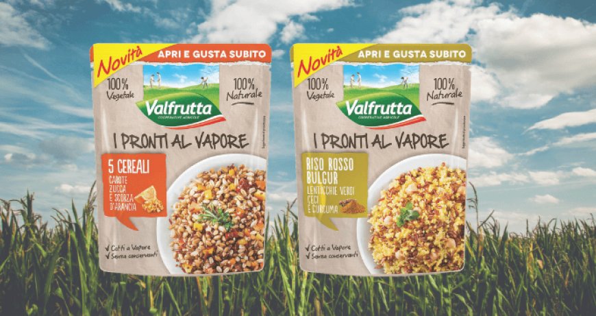 Pronti al vapore Valfrutta: due nuovi mix a base di cereali e bulgur