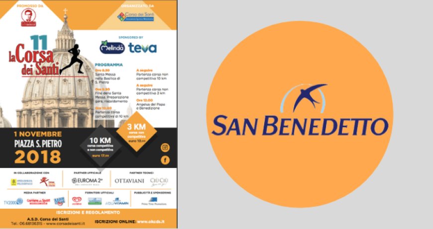 San Benedetto fornitore ufficiale di "La Corsa dei Santi" 2018